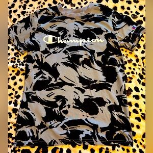 Champion Kids Camo Tee - Black and Gray